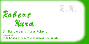robert mura business card